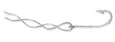 locked half blood knot, fishing knots