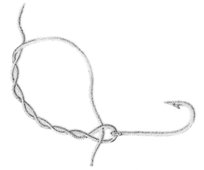 locked half blood knot, fishing knots