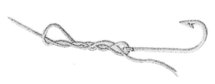 locked half blood knot, fishing knots